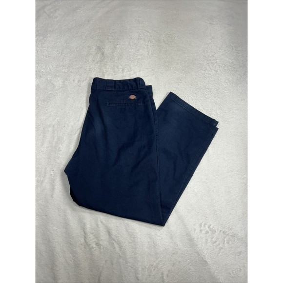Dickies Original Fit 874 Navy Blue Canvas Workwear Pants Men's Size 40x30 - Picture 1 of 10